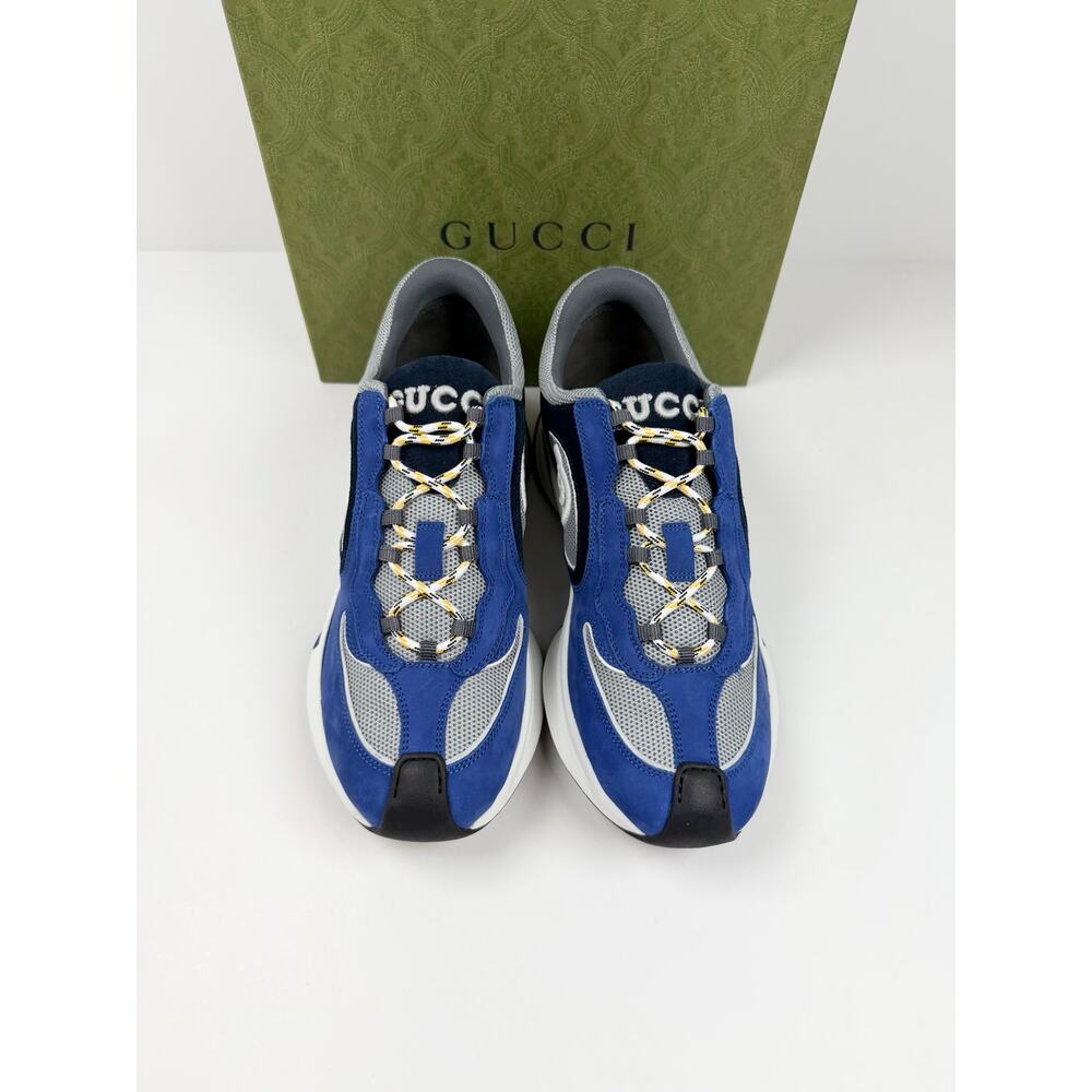Size 8.5US - Gucci Run Sneaker Blue NEW - Picture 3 of 10